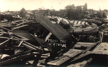 Downtown Frost after the storm of May 6, 1930.
